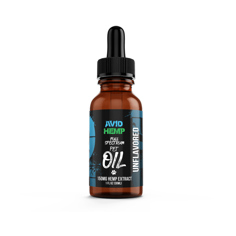 Unflavored CBD Pet Oil Tincture By Avid Hemp