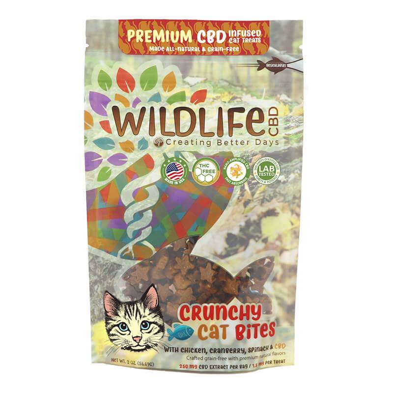 Creating Better Days  CBD Wildlife Premium Crunchy Cat Bites