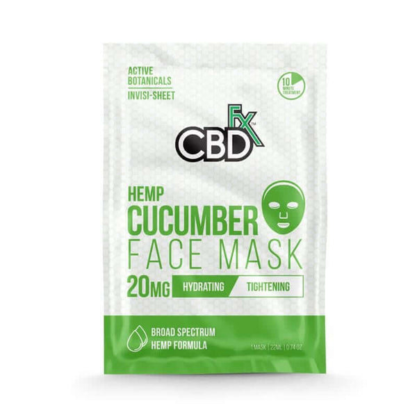 CBDFX Cucumber CBD Face Mask 20mg