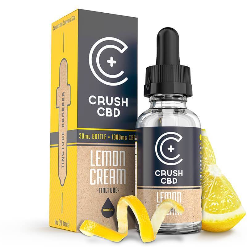 Crush CBD Lemon Cream CBD Tincture 500mg - 1000mg