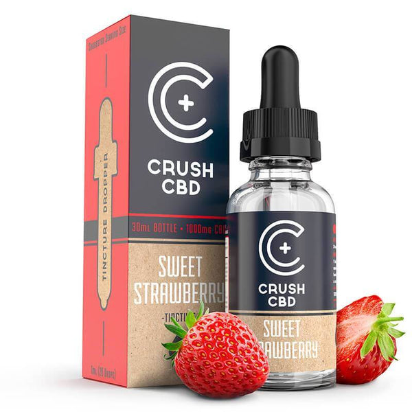 Crush CBD Sweet Strawberry CBD Tincture 500mg - 1000mg