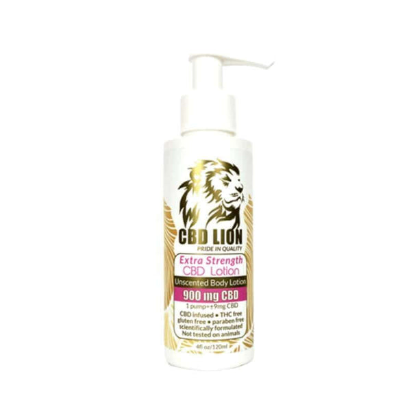 CBD Lion Unscented CBD Lotion With Extra Strength 900mg