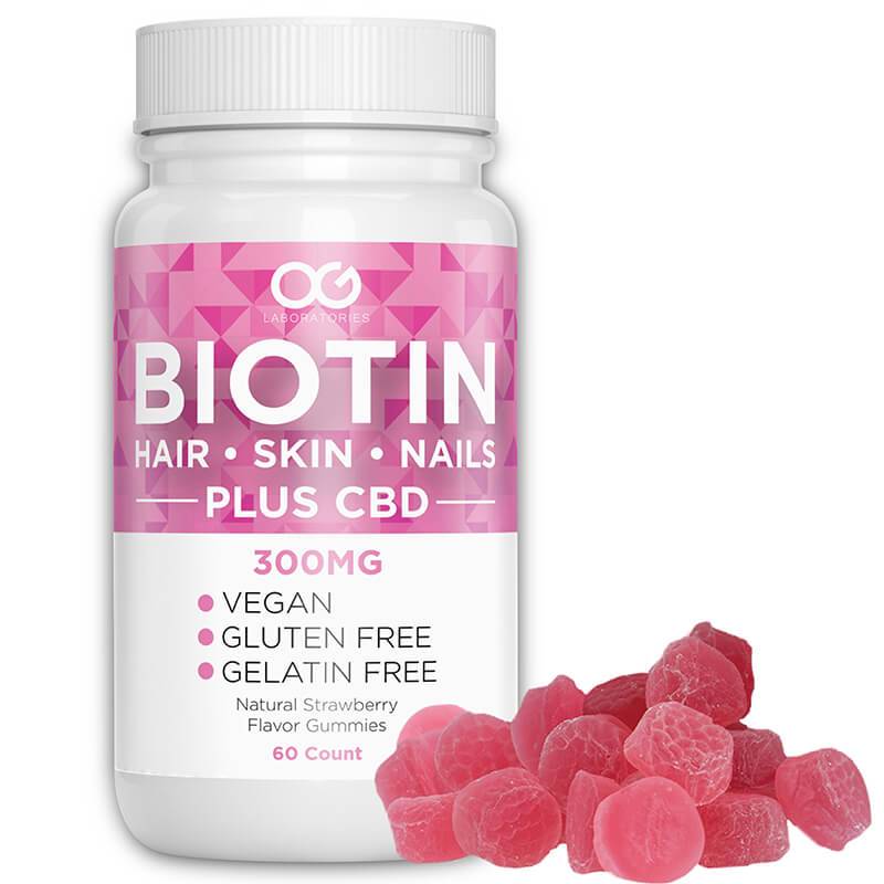 OG Labs Biotin Vitamin CBD Gummies 60pc - 5mg