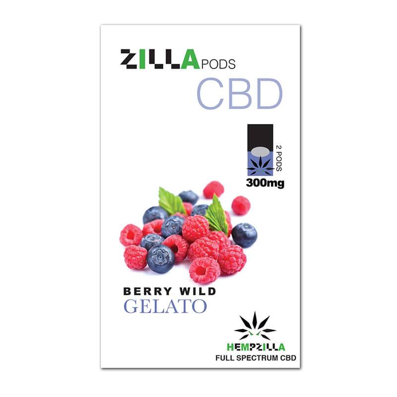 Hempzilla Berry Wild Gelato Zilla CBD Pods 2 Pieces - 300mg