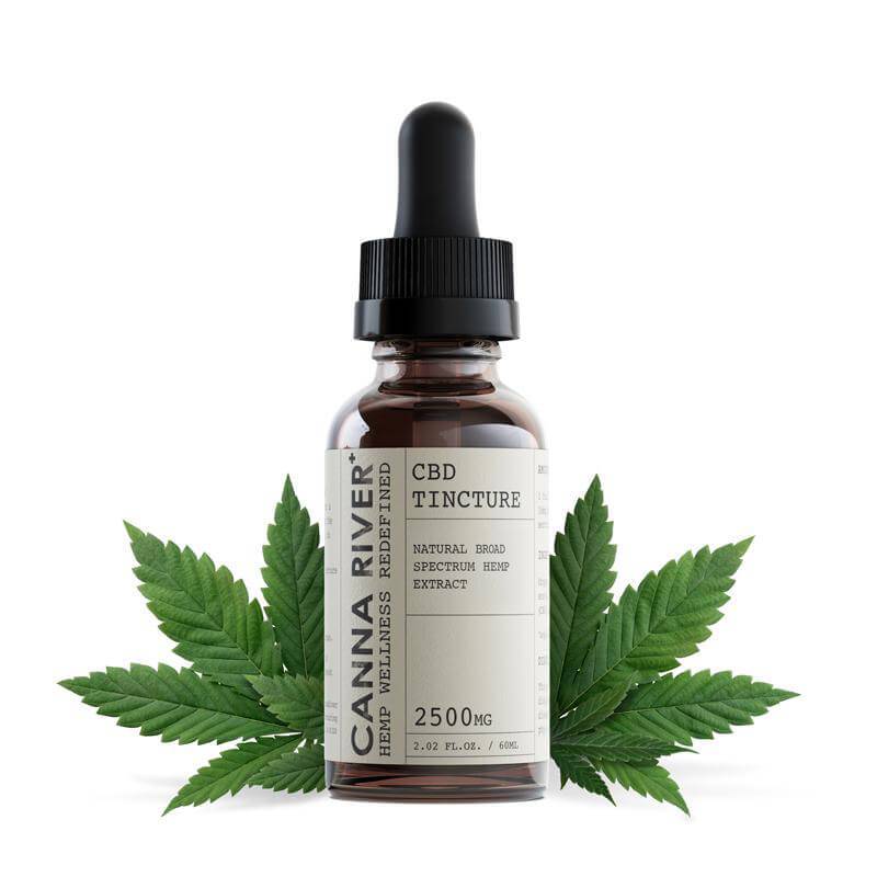 Canna River Naturally Flavored Broad Spectrum CBD Tincture 2500mg