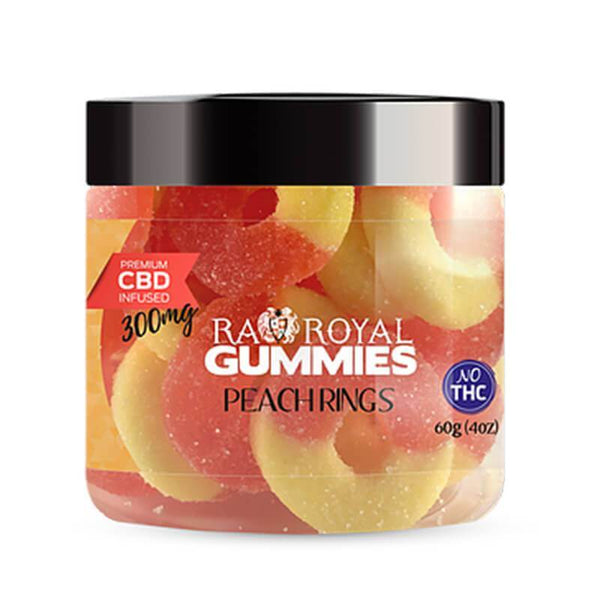 RA Royal CBD Peach Ring Gummies 300mg 