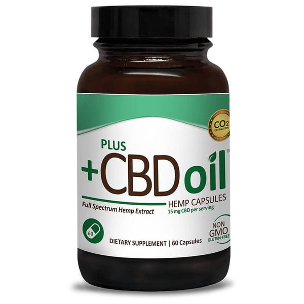 PlusCBD Oil | Green Blend Full Spectrum CBD Capsules 15mg