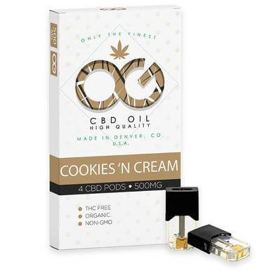 OG Labs Cookies ‘N Cream CBD Pod 500mg - 4 Pods Per Pack