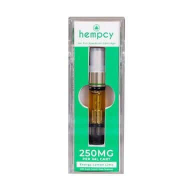 Hempcy Energy Lemon Lime CBD Cartridge 250mg 
