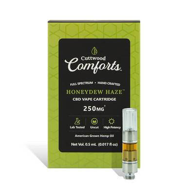 Cuttwood Comforts Honeydew Haze CBD Cartridge 250mg - 500mg