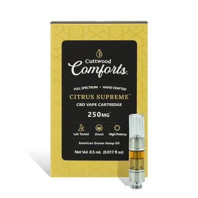 Cuttwood Comforts Citrus Supreme CBD Cartridge 250mg - 500mg