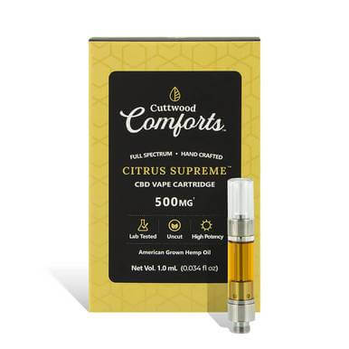 Cuttwood Comforts Citrus Supreme CBD Cartridge  500mg
