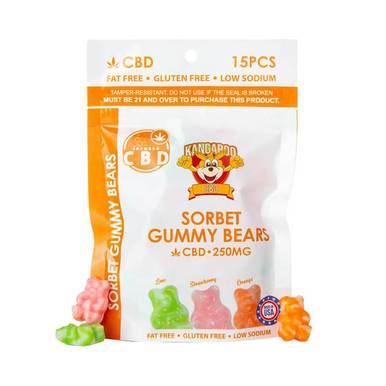 Kangaroo CBD Sorbet CBD Gummy Bears 10mg