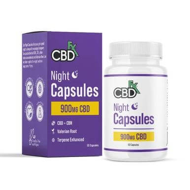 CBDFX CBD + CBN Night Capsules For Sleep 900mg