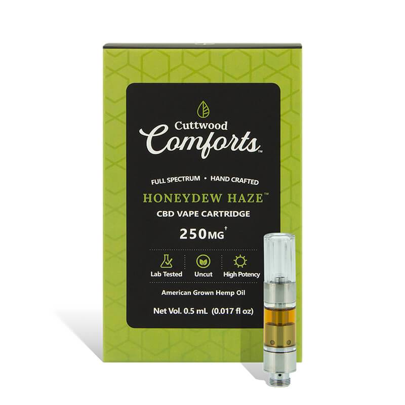 Cuttwood Comforts Honeydew Haze CBD Cartridge 250mg