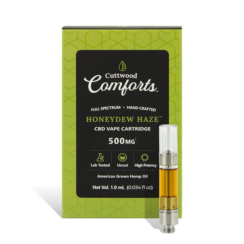 Cuttwood Comforts Honeydew Haze CBD Cartridge 500mg