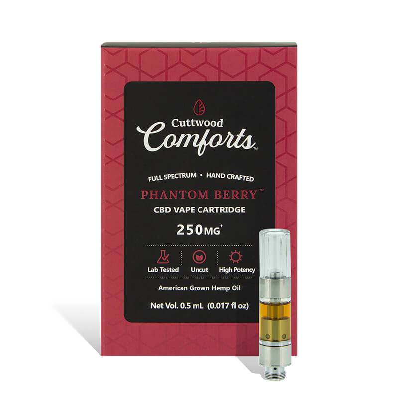 Cuttwood Comforts Phantom Berry CBD Cartridge 250mg