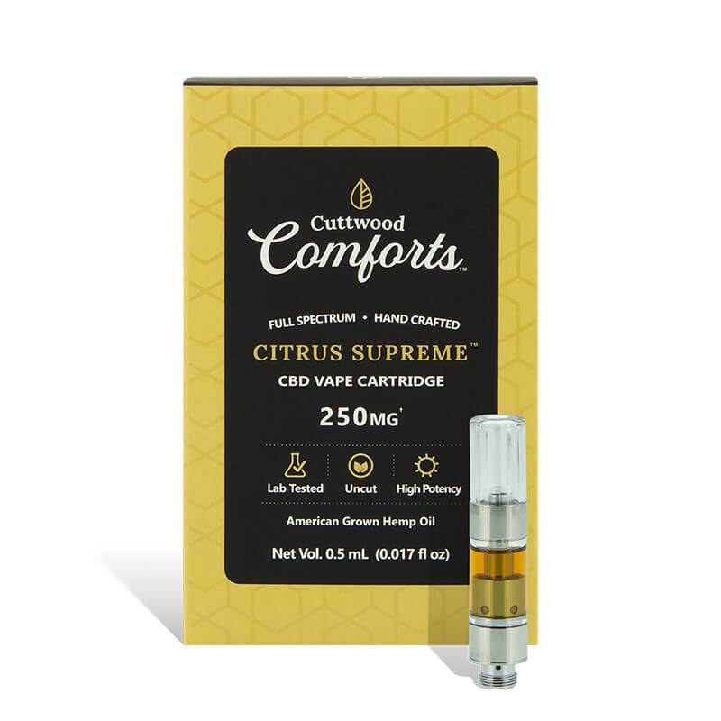Cuttwood Comforts Citrus Supreme CBD Cartridge 250mg