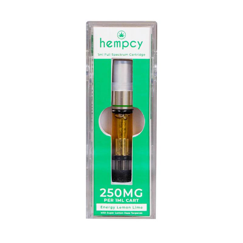 Hempcy Energy Lemon Lime CBD Cartridge 250mg 