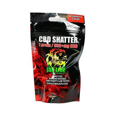 CBD Lion Strawberry Cough CBD Shatter 960mg