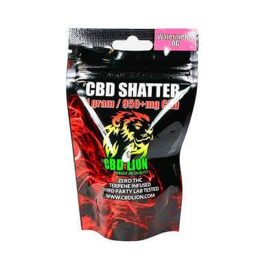 CBD Lion Watermelon OG CBD Shatter 960mg