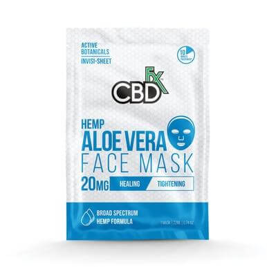 CBDFX Aloe Vera CBD Face Mask 20mg