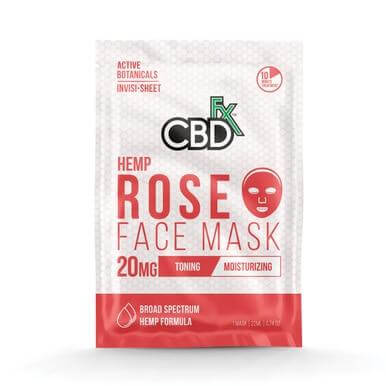 CBDFX Rose CBD Face Mask 20mg