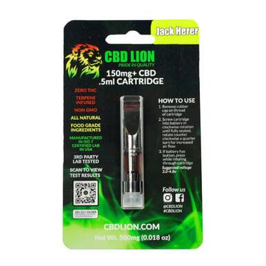 CBD Lion Jack Herer CBD Cartridge 150mg