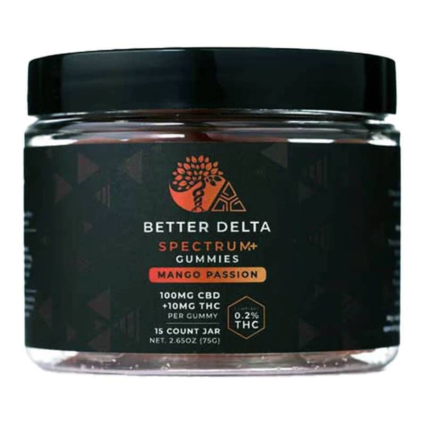 Mango Passion CBD + Delta 9 THC Gummies By Creating Better Days