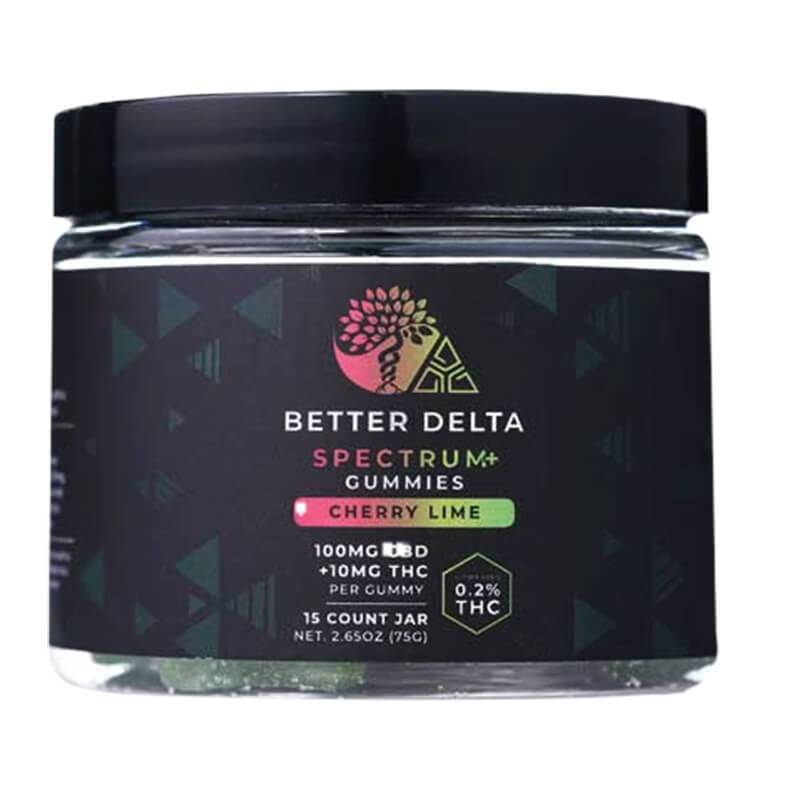 Cherry Lime CBD + Delta 9 THC Gummies By Creating Better Days