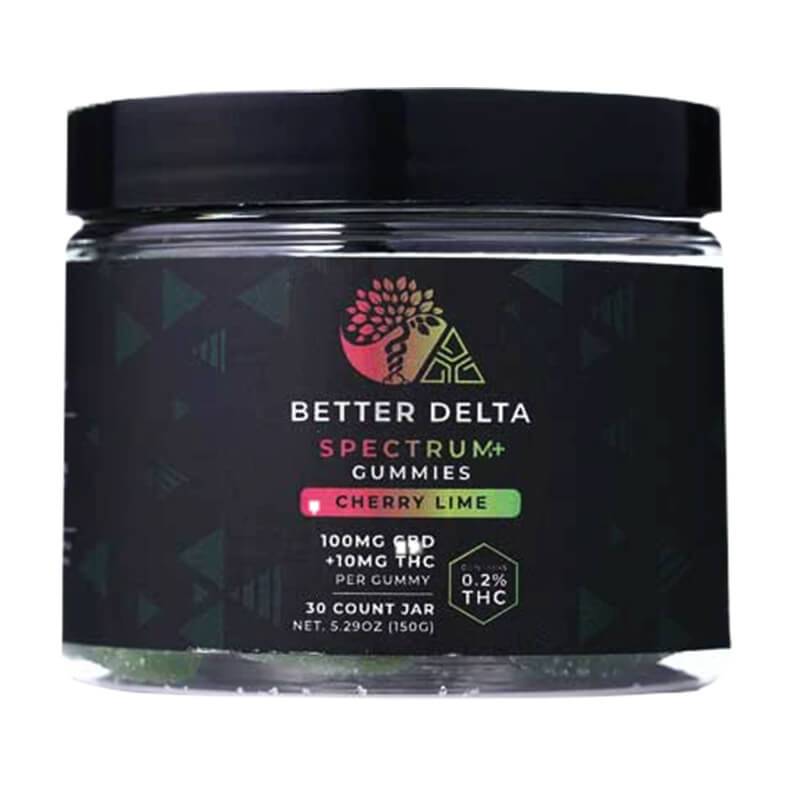 Cherry Lime CBD + Delta 9 THC Gummies By Creating Better Days