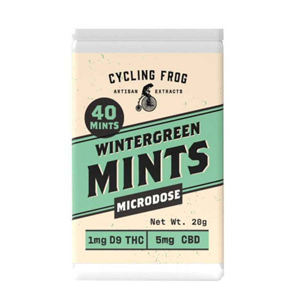 Wintergreen CBD + Delta 9 Microdose Mints By Cycling Frog