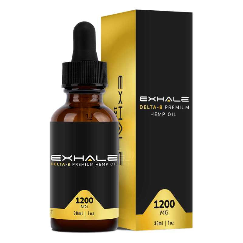 Premium Full Spectrum Delta 8 THC Oil Tincture By Exhale