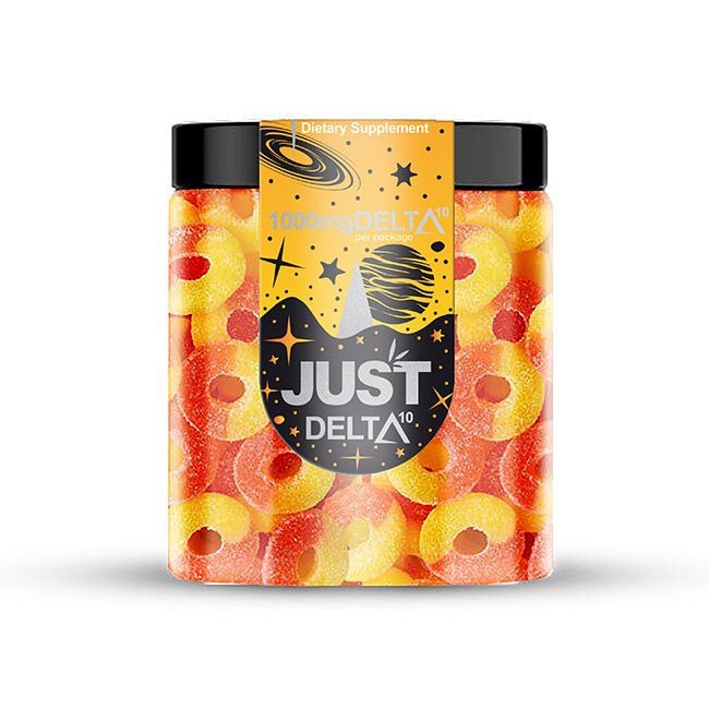 Peach Rings Delta 10 THC Gummies By Just CBD