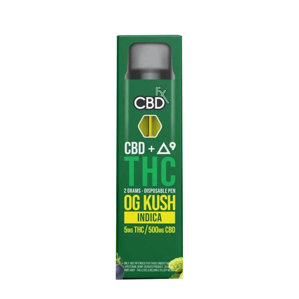 OG Kush Indica CBD + Delta 9 THC Rechargeable Disposable By CBDFX