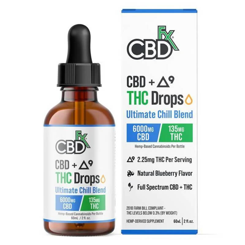 Ultimate Chill Blend CBD + Delta 9 THC Drops By CBDFX