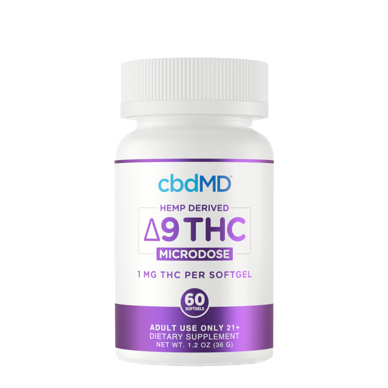 Full Spectrum Delta 9 THC Microdose Softgels By cbdMD