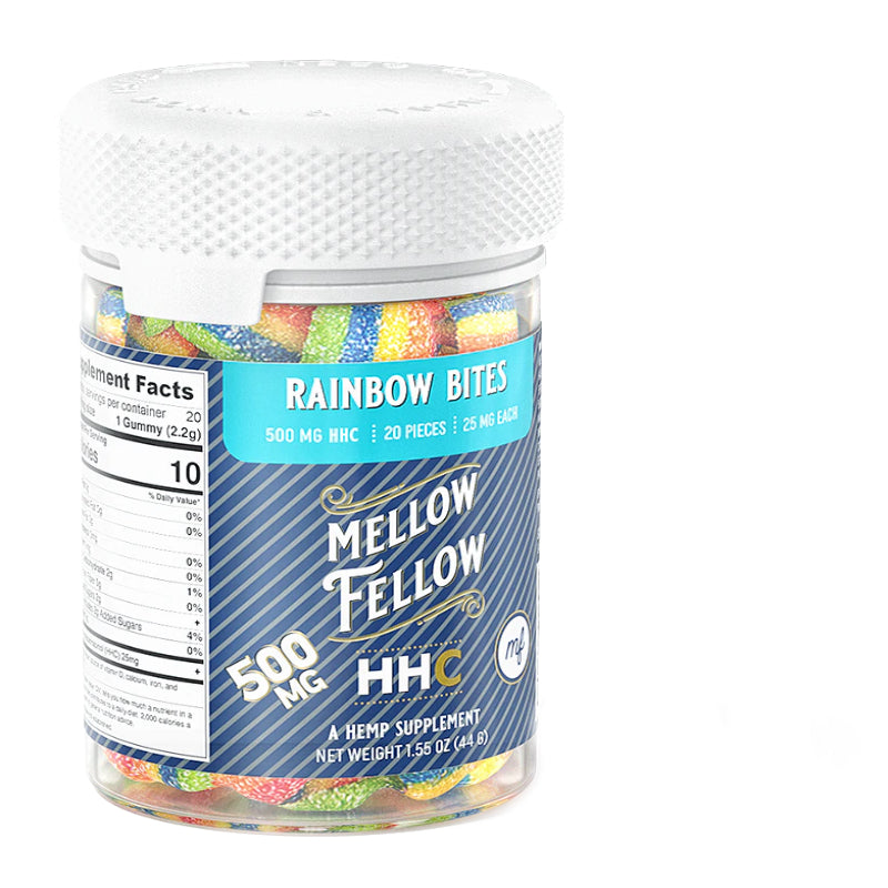 Rainbow Bites HHC Gummies By Mellow Fellow