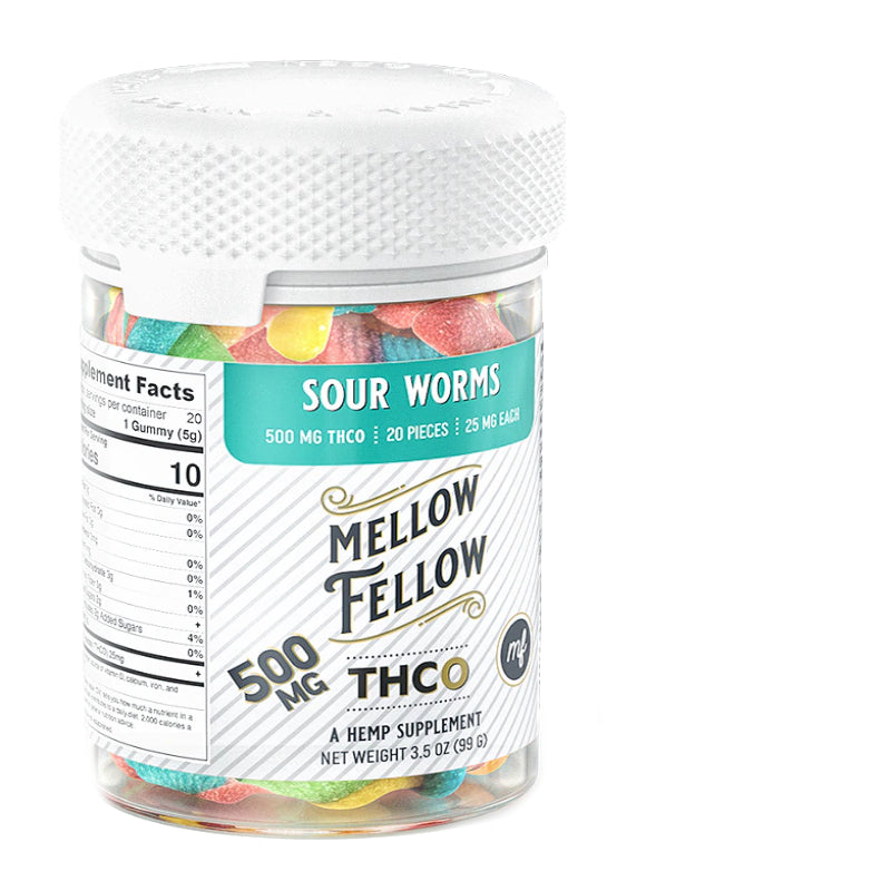 Sour Worms THC-O Gummies By Mellow Fellow