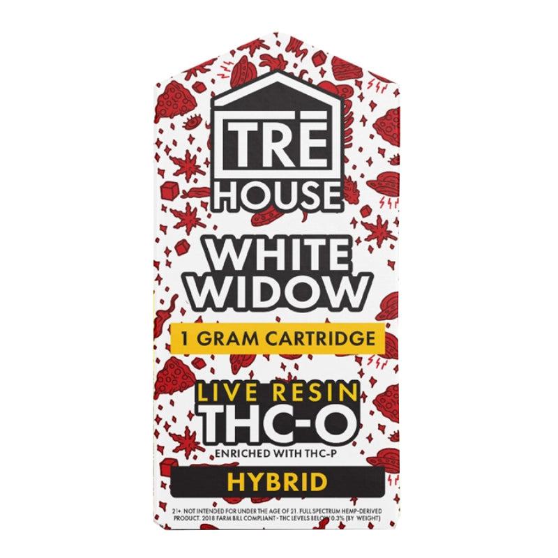 White Widow Hybrid Live Resin THC-O + THC-P + Delta 8 Cartridge By Tre House
