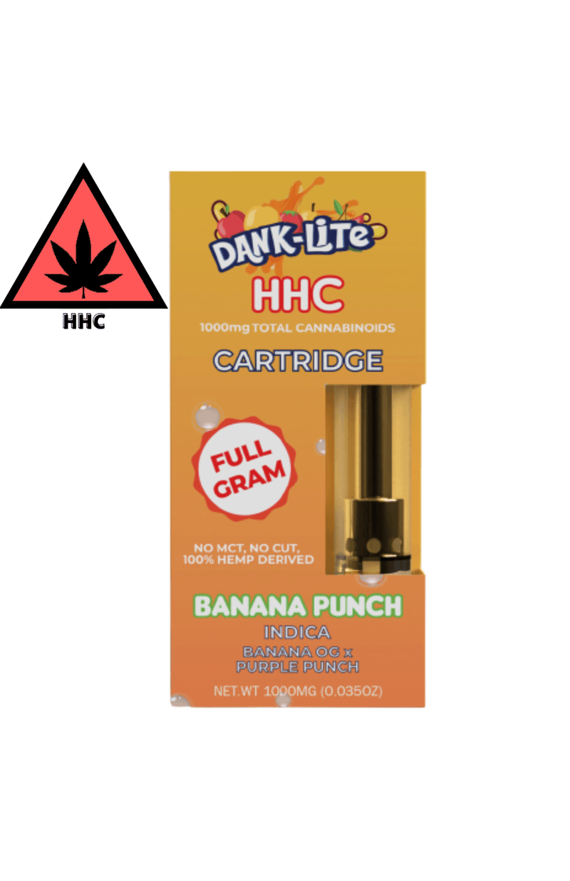 Banana Punch Indica HHC Vape Cartridge By Dank Lite