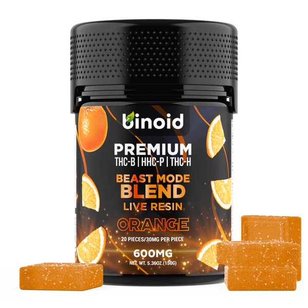Orange Live Resin HHC-P + THC-H + THC-B Gummies By Binoid
