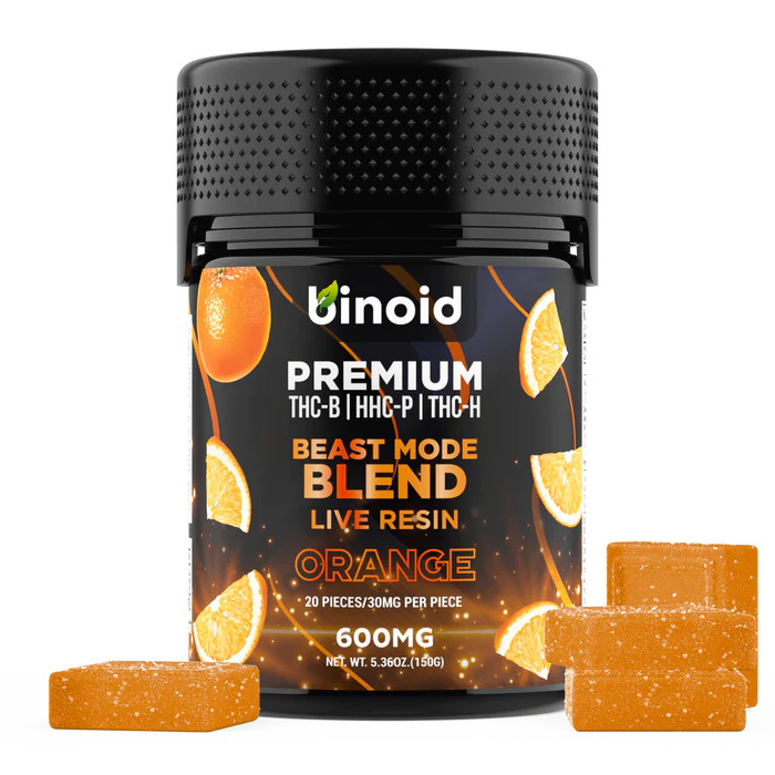 Orange Live Resin HHC-P + THC-H + THC-B Gummies By Binoid