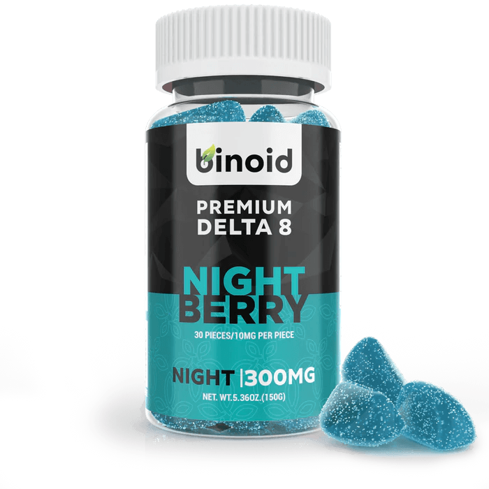Nightberry Night Delta 8 THC Gummies By Binoid