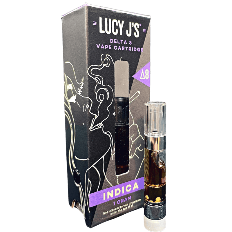 Blueberry Afgoo Indica Delta 8 Vape Cartridge By Lucy J’s