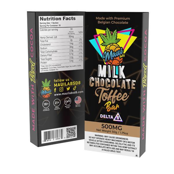 Delta 8 THC Chocolate Bars By Maui Labs