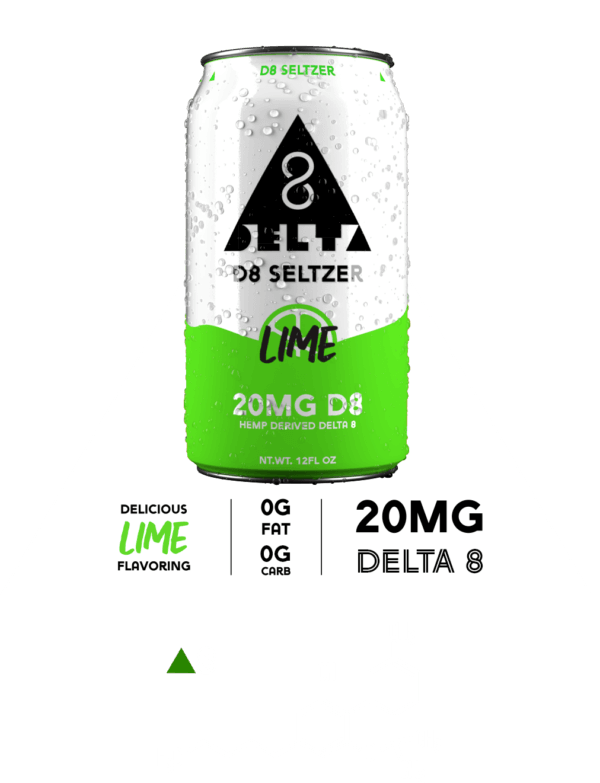 Lime Delta 8 Drink By D8 Seltzer