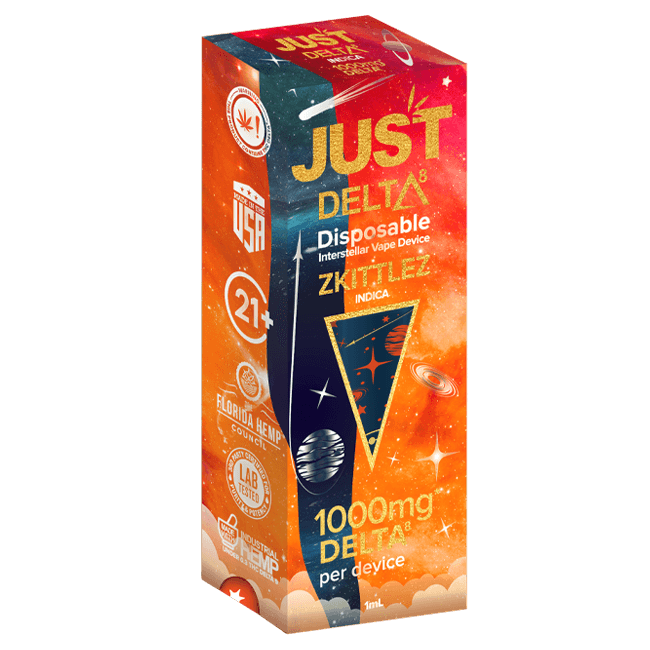 Zkittlez Indica Delta 8 Disposable Cartridge By Just Delta