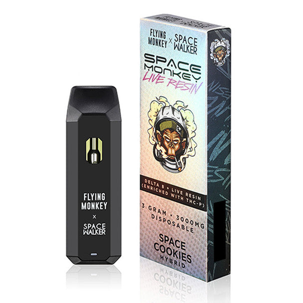 Live Resin Delta 8 + THC-P Rechargeable Disposable By Flying Monkey