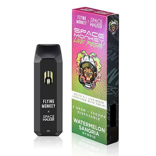 Live Resin Delta 8 + THC-P Rechargeable Disposable By Flying Monkey